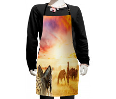 South Wild Zebra Kids Apron