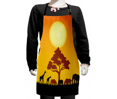 Wildlife Animals Rhinos Kids Apron