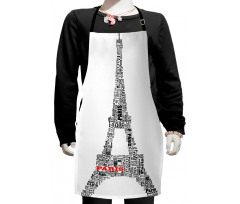 Paris France Tour Kids Apron