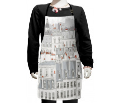 Paris Aerial Scenery Kids Apron