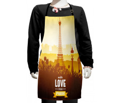 Tulips Romantic Scene Kids Apron