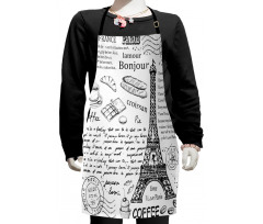 Bonjour Croissan Coffee Kids Apron