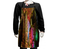 Geologic Cistern Rain Kids Apron