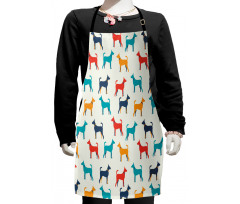 Retro Dog Kids Apron