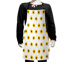 Sunflower Pattern Nature Kids Apron