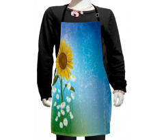 Sunflowers Chamomiles Kids Apron