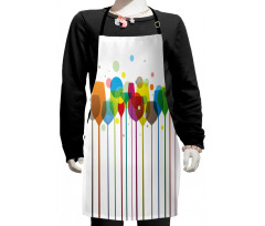 Wine Colorful Glasses Kids Apron