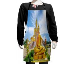 Mediate Statue Building Kids Apron