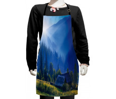 Mountain Village Ukraine Kids Apron