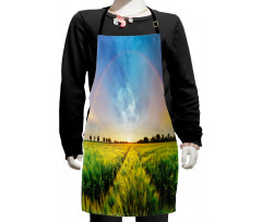 Wheat Field Nature Kids Apron