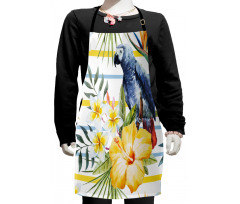 Tropic Exotic Parrots Kids Apron