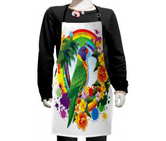 Palms Tropical Plants Kids Apron