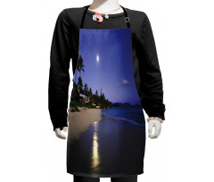 Moonlight Hawaii Sea Kids Apron