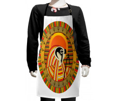 Ancient Sun Figure Kids Apron