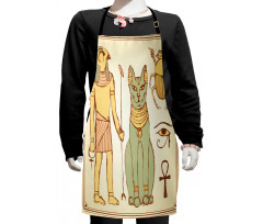 Ancient Cat Figure Kids Apron