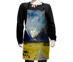 Snowy Mountains Alps Kids Apron