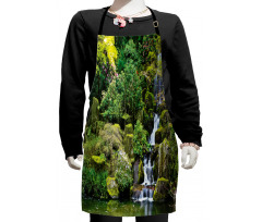 Trees Foliage Rock Garden Kids Apron