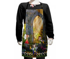 Flowers Blossoms Scene Kids Apron