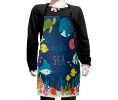 Algaes Coral Reefs Kids Apron