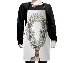 Myth Animal Reindeer Kids Apron