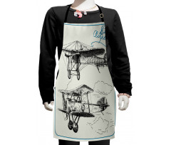 Aircraft Jets in Sky Kids Apron