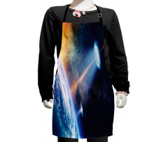 UFO on Earth Sci-Fi Kids Apron