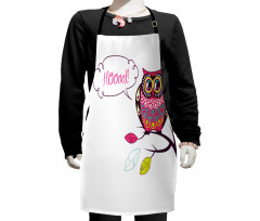 Ornate Animal on Branch Kids Apron