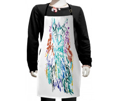 Feathers Eyes Vision Kids Apron