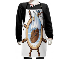 Ships Wheel Sailing Kids Apron