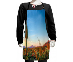 Sun in Desert Cactus Kids Apron