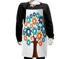 Innovation Gears Tree Kids Apron