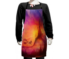 Medieval Castle Kingdom Kids Apron