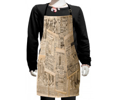 Fashion Magazine Woman Kids Apron