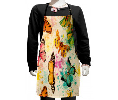 Murky Grungy Butterfly Kids Apron