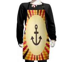 Pop Art Sailing Anchor Kids Apron