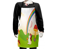 Bunny Easter Egg Kids Kids Apron