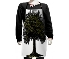 Digital Fruit Tree Kids Apron