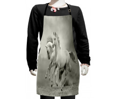 Horse Freedom Theme Kids Apron