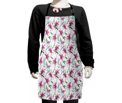 Vivid Wild Lily Flora Kids Apron