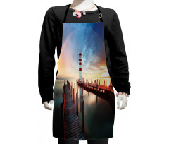 Clouds Sunset at Sea Kids Apron