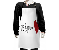 Words Affection Romance Kids Apron