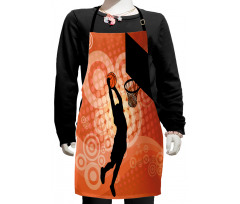 Basketball Dunk Athlete Kids Apron