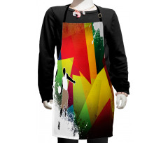 Basketball Modern Art Kids Apron