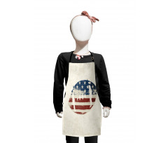 American Flag Football Kids Apron