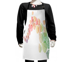 Flying Leaves Art Kids Apron