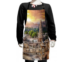 Tower Building at Sunset Kids Apron