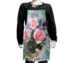 Vintage Rose Romance Kids Apron