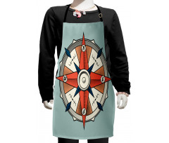 Cruise Compass Grunge Kids Apron