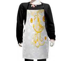 Daffodils Ornaments Art Kids Apron