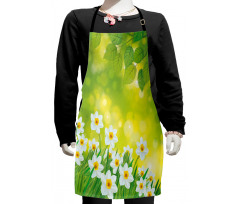 Daffodils Spring Petals Kids Apron